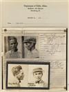 (PHILADELPHIA CRIME) Police group binder containing more than 55 photographs relating to crime, comprising 25 diptych mug shots (with h